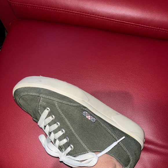 Authentic Vintage BURBERRY Sneakers-Army Green-Size 37 - Picture 6 of 6